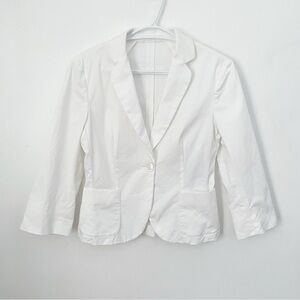 Max Mara white blazer size 6